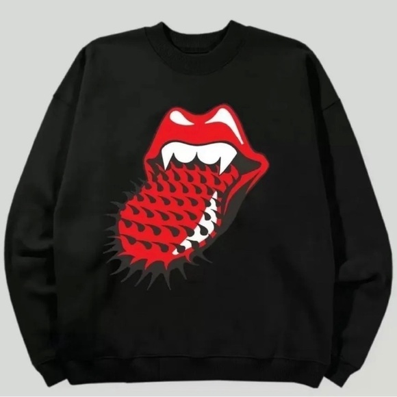 The Rolling Stones Sweatshirt - Spiked Tongue - Picture 1 of 3